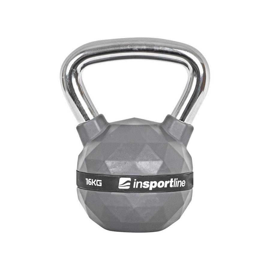 RUBBER-COATED 16KG KETTLEBELL INSPORTLINE PU