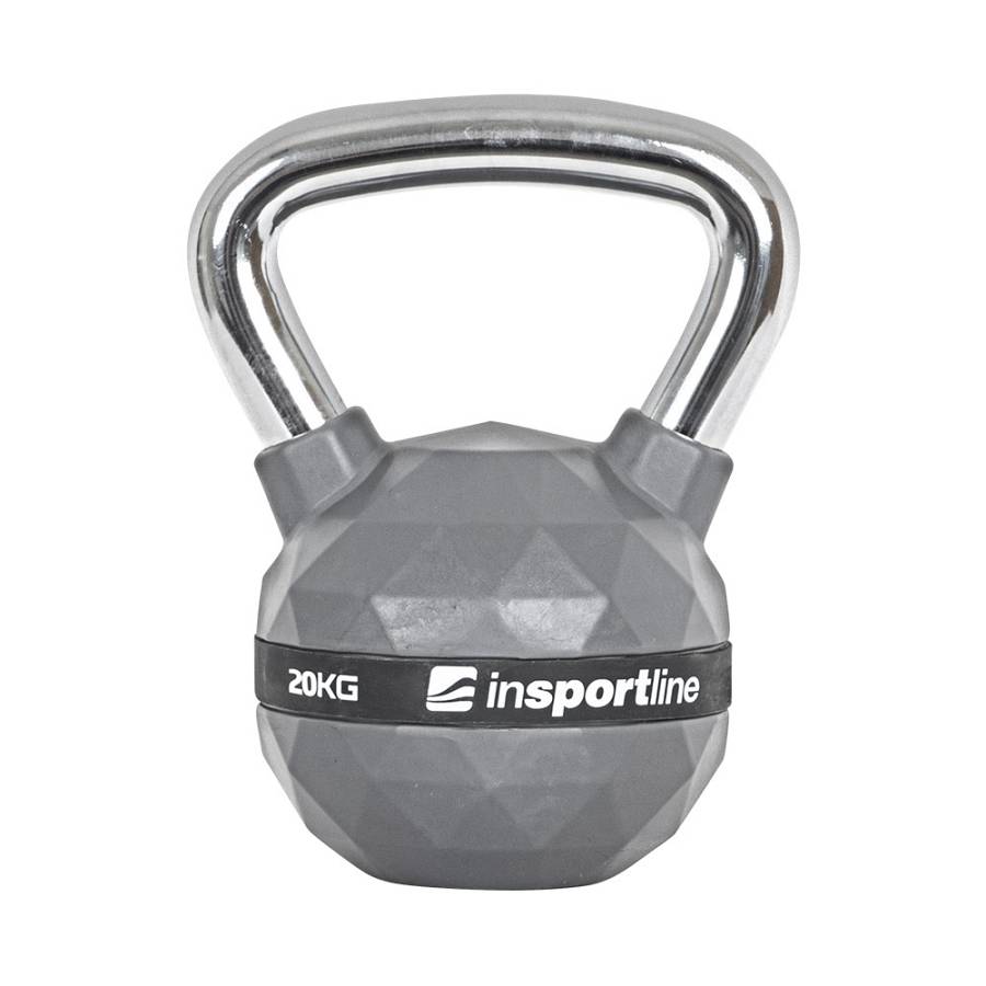 RUBBER-COATED 20KG KETTLEBELL INSPORTLINE PU