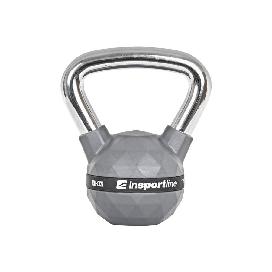 RUBBER-COATED 8KG KETTLEBELL INSPORTLINE PU