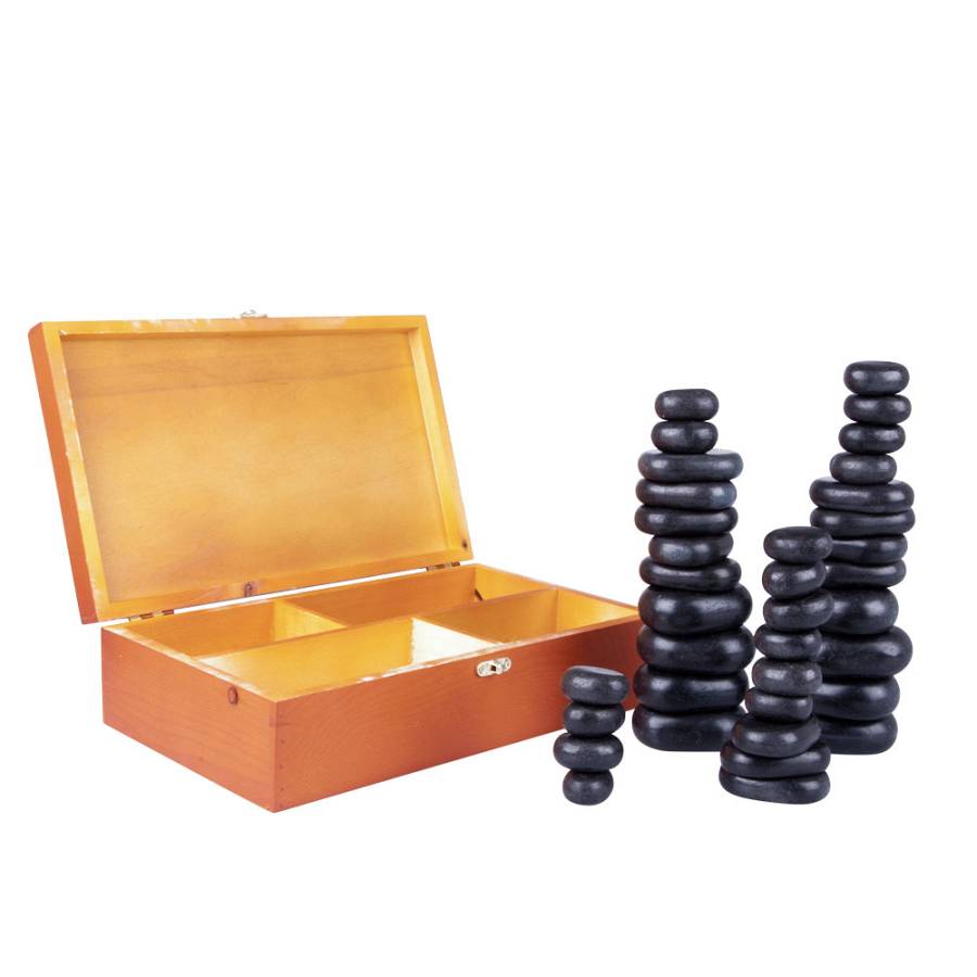 BASALT LAVA STONE SET 36 ΤΕΜ INSPORTLINE