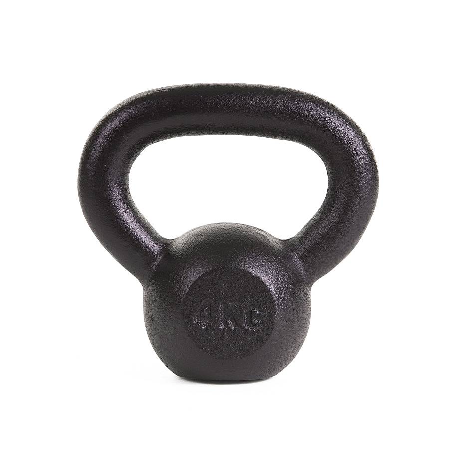 KETTLEBELL 4kg BLACK MAT OPTIMUM