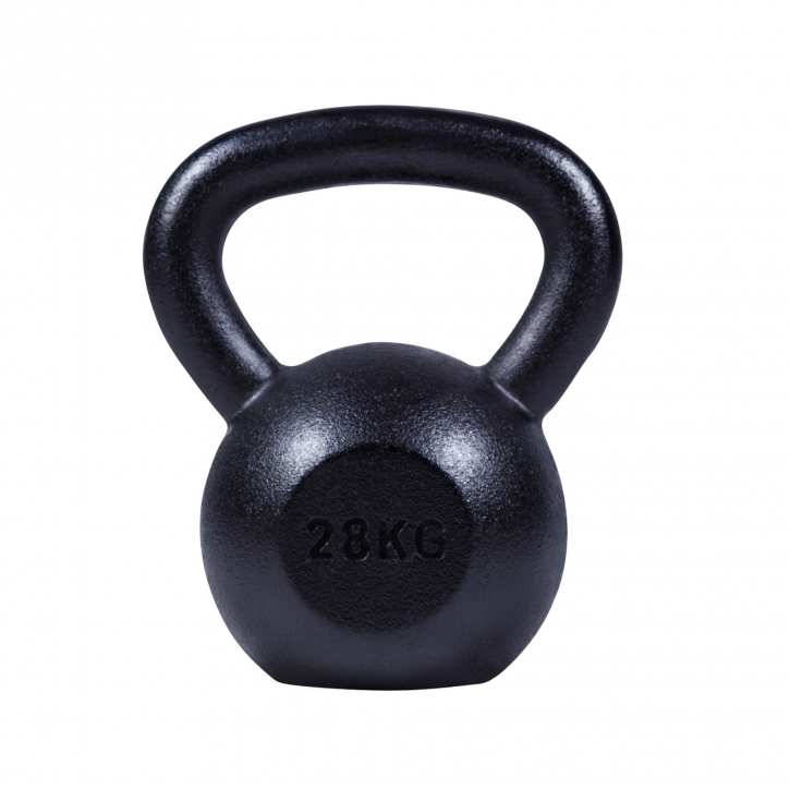 KETTLEBELL 28KG BLACK MAT OPTIMUM