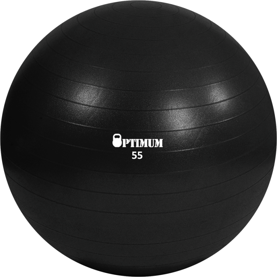 GYM BALL 75CM (ΜΑΥΡΗ) ANTI-BURST 1300GR OPTIMUM