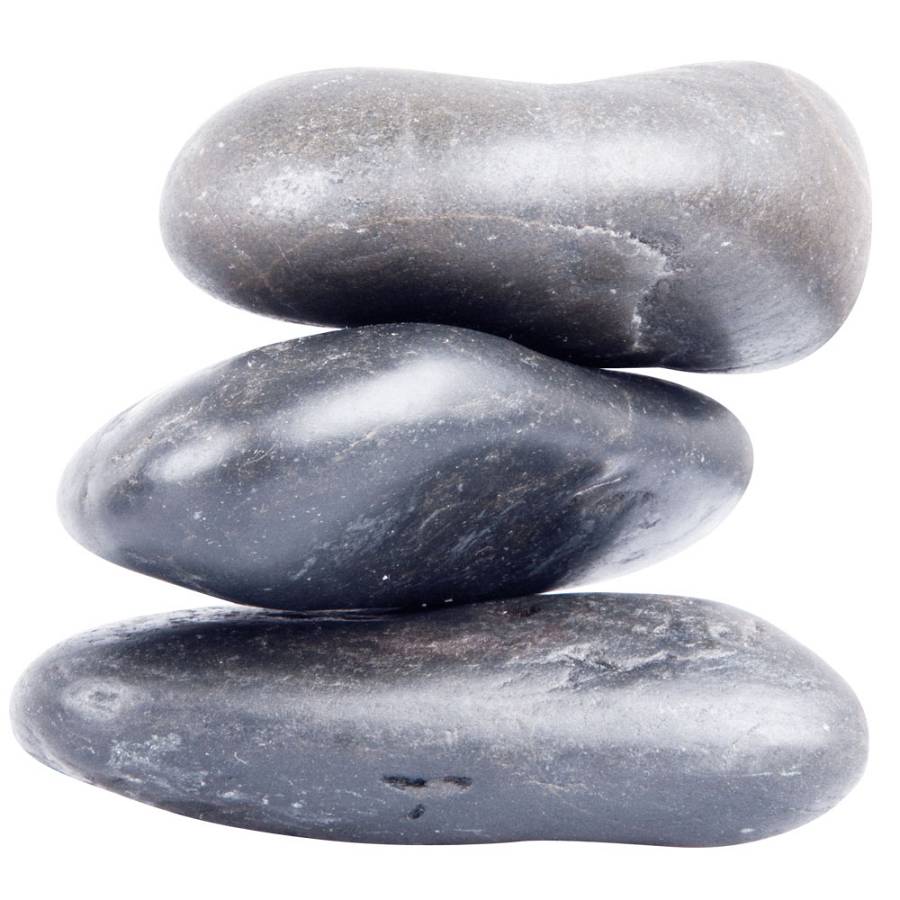 Basalt River Stone Set inSPORTline 10-12cm - 3 Τεμάχια