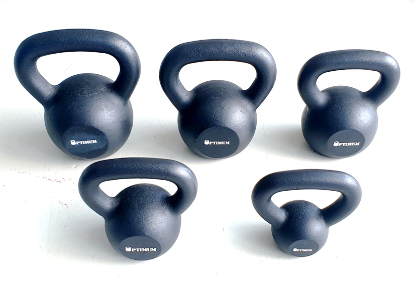 KETTLEBELL 4kg BLACK MAT OPTIMUM