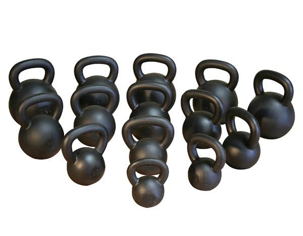 KETTLEBELL 12KG BLACK MAT OPTIMUM