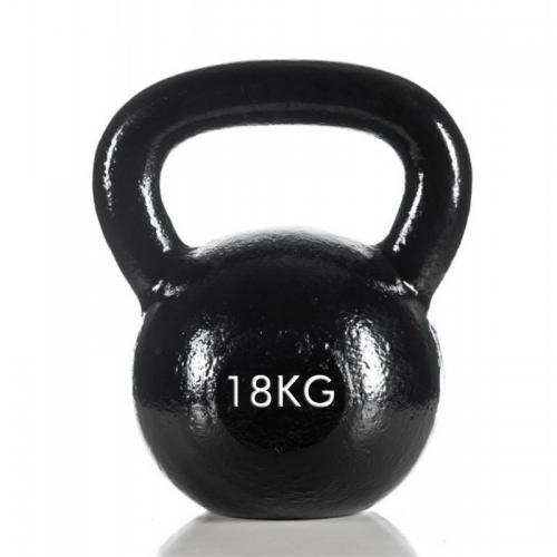 KETTLEBELL 18KG BLACK MAT OPTIMUM