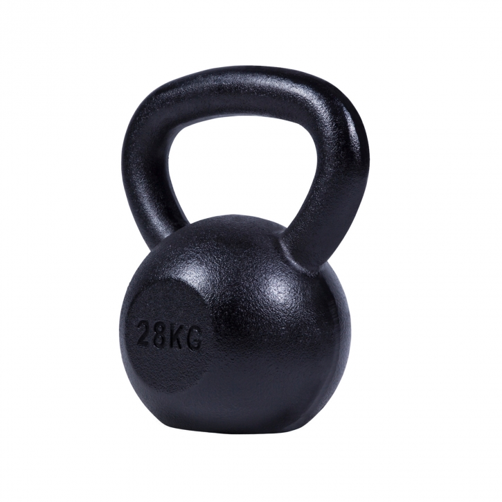 KETTLEBELL 28KG BLACK MAT OPTIMUM
