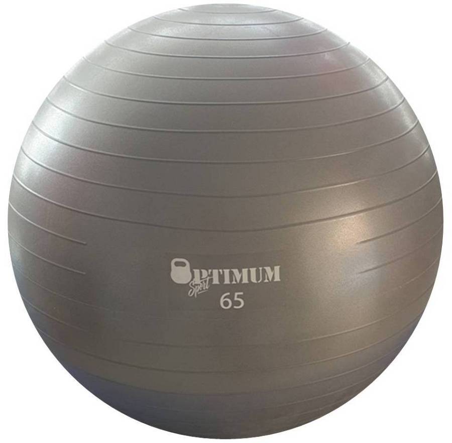 GYM BALL 65CM (ΓΚΡΙ) ANTI-BURST 1100GR OPTIMUM