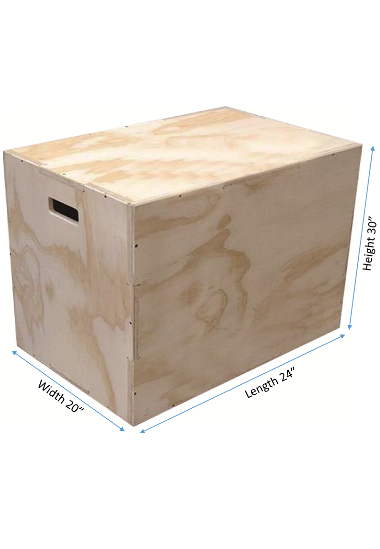 PLYOMETRIC BOX WOOD 70X60X50CM OPTIMUM