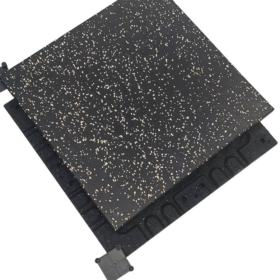 Viking Πάτωμα Γυμναστηρίου Διπλής Επίστρωσης με άσπρες Κουκίδες. Πάχος 2 εκατοστά.