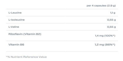 BCAA 2200 400caps (DYMATIZE)