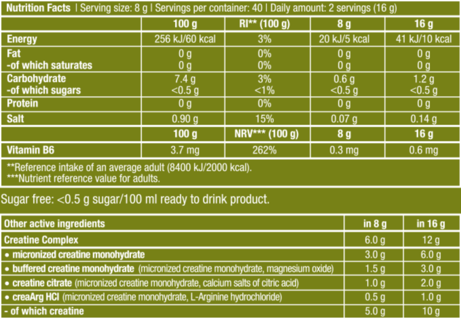 CreaZero 320gr (BIOTECH USA)