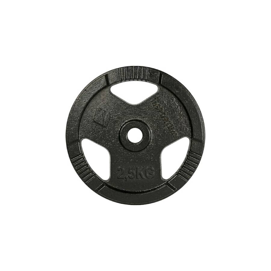 Cast Iron Weight Plate 2,5kg(30mm)Black inSPORTline