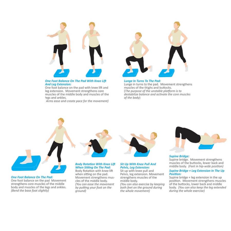 FOAM YOGA BALANCE PAD (mocha mousse) inSPORTline Brik