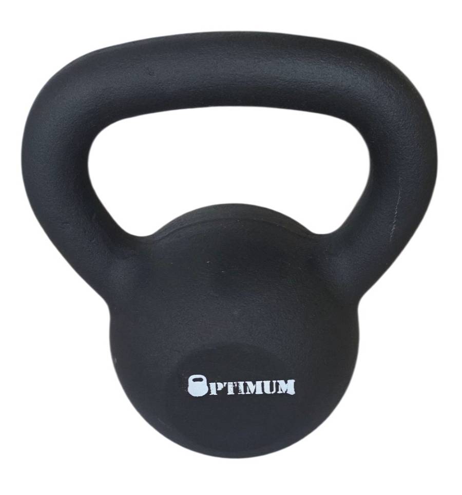 KETTLEBELL 10KG BLACK MAT OPTIMUM