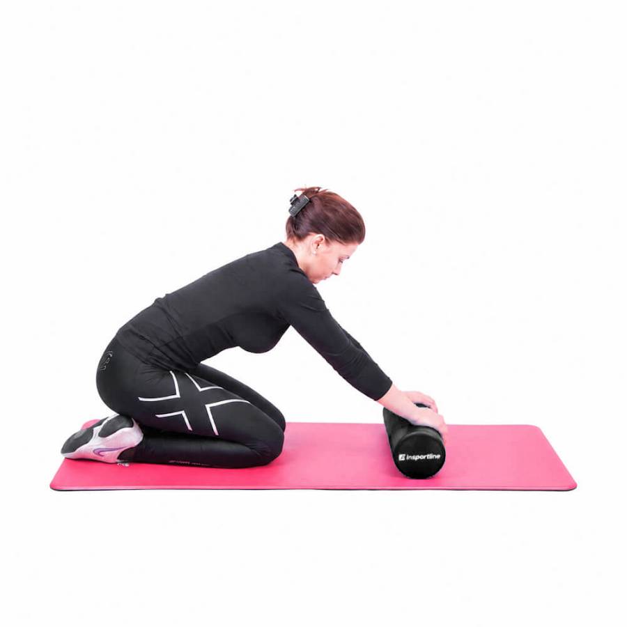FOAM ROLLER 45CM ΜΑΥΡΟ OPTIMUM