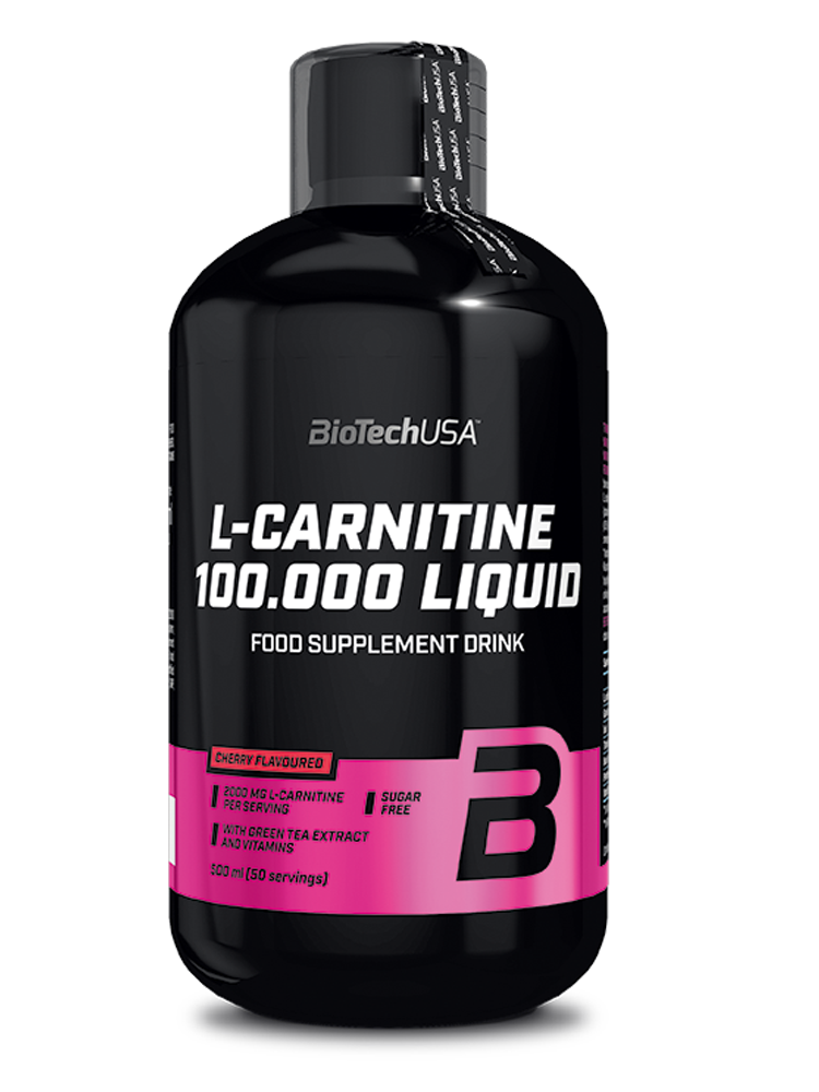 L-Carnitine 100.000 Liquid 500ml (BIOTECH USA) - Cherry